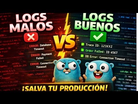Logs BUENOS vs MALOS en Go | La diferencia que salva tu producción