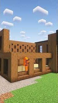 마인크래프트 모던 원목주택 건축 튜토리얼 🏡 Minecraft Modern Timber House Build Tutoriale 🏡 #minecraft