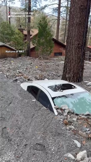 Nature Of RRT on Instagram: "Severe Storm Damage in Wrightwood, California | Mud and Debris Flows Impact Mountain Community Severe December storms triggered flooding and mud-and-debris flows in Wrightwood, a mountain community in Southern California, following intense rainfall from an atmospheric river system. 📍 Location: Wrightwood, San Bernardino County, California, USA 📅 Date: December 25, 2025 #CaliforniaStorm #Wrightwood #WrightwoodCA #CaliforniaWeather #StormDamage #FloodUpdate #DebrisFl