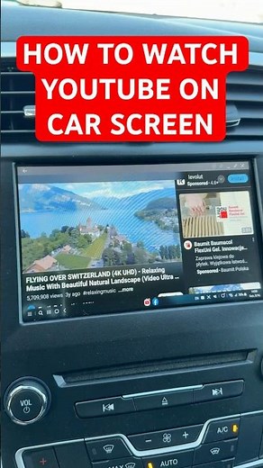 How to watch YouTube or Netflix on Car Screen