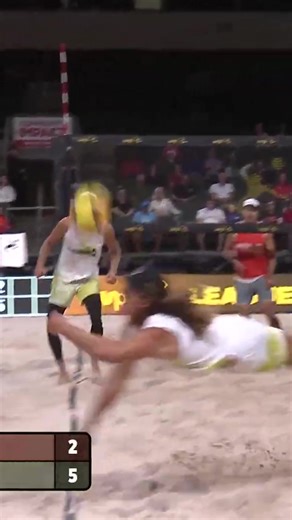 Diving Save Leads to Impressive Finish in Beach Volleyball