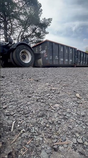 Roll Off Garbage Truck, Swapping Dumpster