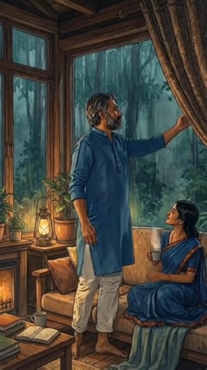 A Rainy Night Inside a Hidden Forest House… Pure Peace 🌧️🌲Just listen to this rain for 30 seconds.