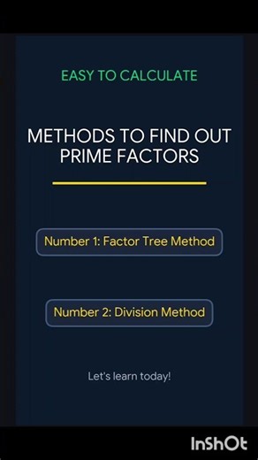 Method 2: Prime Factorization by Division Method! 🧠✨ #easytocalculate