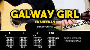 1.4K views | Galway Girl - Ed Sheeran | Guitar Chords Tutorial For Beginners #guitartutorial #chords #lyrics | dernalvamusic | Facebook