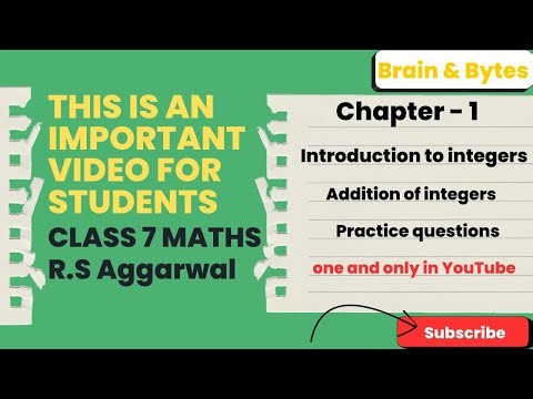Class 7 Maths Chapter 1 || Integers || Addition || Explained with Practice Questions