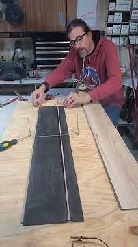 Folding vinyl flooring for stairs.
