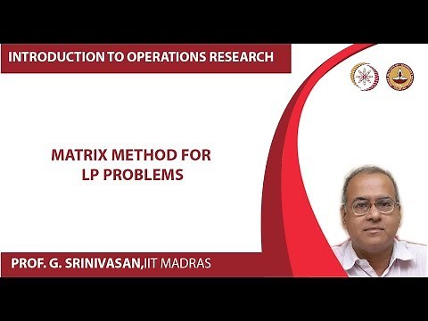 Matrix method for LP problems