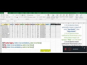 FUNCION SI CON AUXILIARES Y O