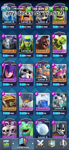 any good decks for arena 9