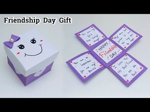 How To Make Friendship Day Gift Box • Happy Friendship Day Gift Idea 2024 • DIY Paper Explosion Box