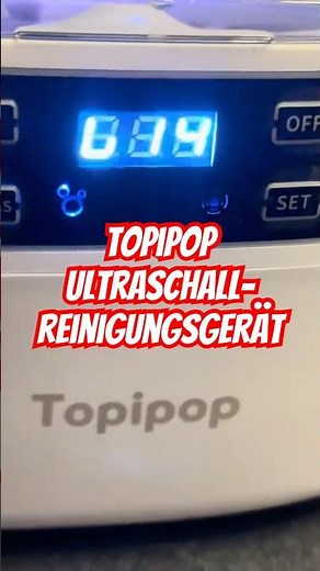 Topipop ultrasonic cleaning device