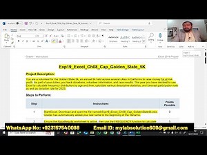 Exp19_Excel_Ch08_Cap_Golden_State_5K | Excel Chapter 8 Capstone - Golden State 5K