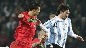 7.6M views · 399K reactions | Argentina vs Portugal 2011 #argentina #portugal #messi #ronaldo #cr7 #cronaldo #goat #legend #iconic #highlight #goals #moment #frendly #match #bola #sepakbola | BoxtoBox Bola | Facebook