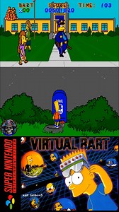 Virtual Bart - SNES - Bart attacking tomato #snes #virtualbart | Geekversy