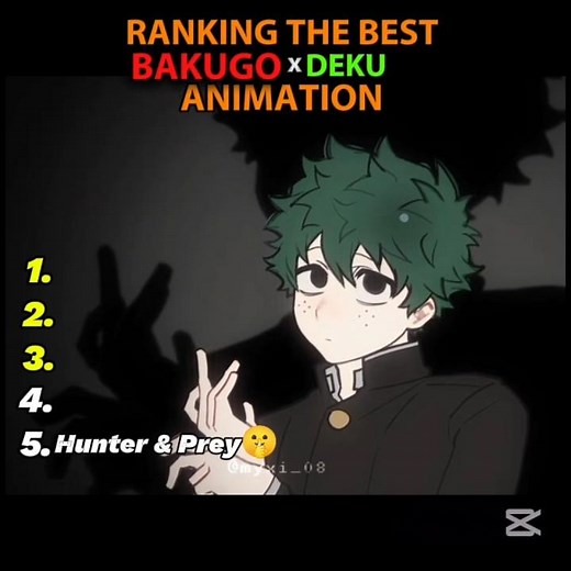 Ranking the best Bakugo x Deku animation #anime #animation #mha #myheroacademia #deku #bakugo