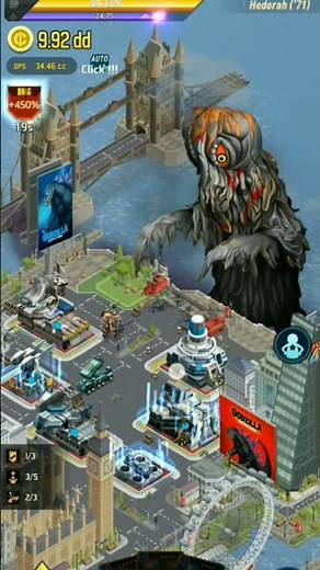 ต่อสู้กับเฮโดร่า ในเกม Godzilla Defense Force