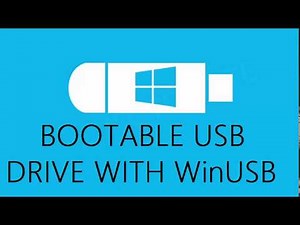 Create Bootable Usb Drive with WinUSB