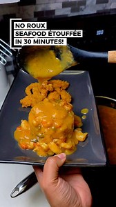No Roux Seafood Étouffée, quick & delicious! #étouffée #seafood #louisiana #sundaydinner | Keidra Johnson