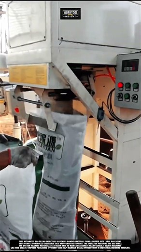 Factory Powder Bag Filling Using Automatic Packaging Machine #worktool