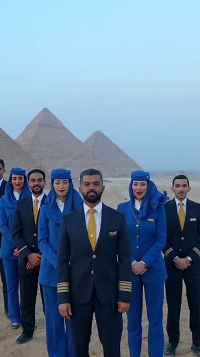 ‏Celebrating BIG for our 75th anniversary of flying to Cairo 😍💙✈️
