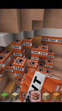 Place TNT on the mountain #minecrafthealthy #minecraft #minecraftbuilding #gaming