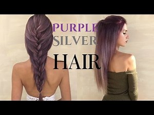 How To: Purple Silver Metallic Hair | Stella