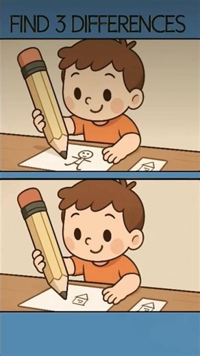 can you find 3 different #findthedifference #attentiontodetail #brainteaser #logicpuzzle