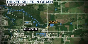 One dies in I-10 crash near Opelousas Street
