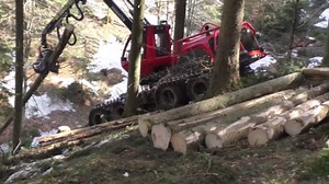 Innovative Forestry Machine Handling Rugged Slopes