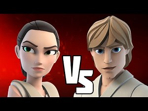 REY VS LUKE SKYWALKER - Disney Infinity BATTLES!