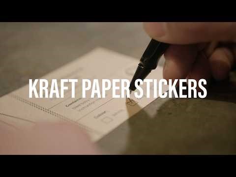 Kraft Paper Stickers That Warm Up Your Branding | AllStickerPrinting