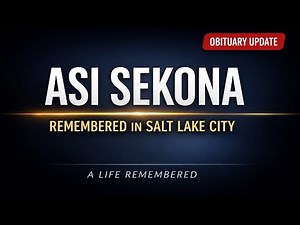 Asi Sekona Obituary | Salt Lake City Resident Remembered Following His Passing