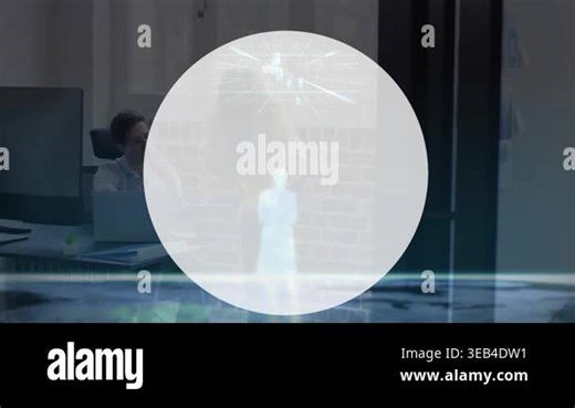 Animation of globe and data processing over businessman using computer. Computer interface and technology concept Stock Video Footage - Alamy