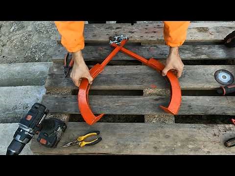 Making Log Tongs for 5$ from Scrap Metal