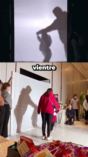 La madre de la novia apareció en una obra de teatro de sombras durante su boda #shorts #story