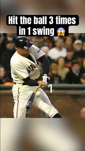 Did This Baseball Really Get Hit 3 Times In One Swing?