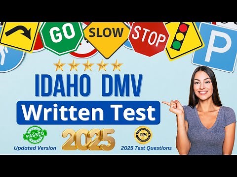 2025 Idaho DMV Written Test (MUST KNOW Updated Questions & Answers For The Driving Permit Exam)