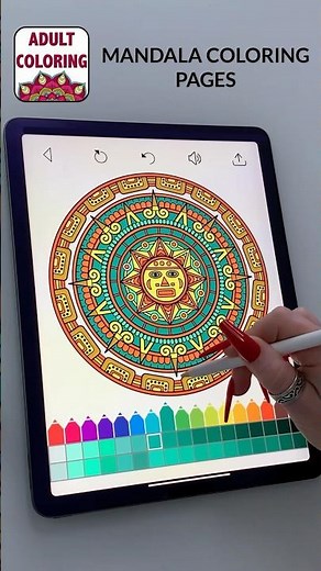 Mandala Coloring Book For Adults ANTISTRESS #adultcoloring #shorts #coloringbook #relax #new