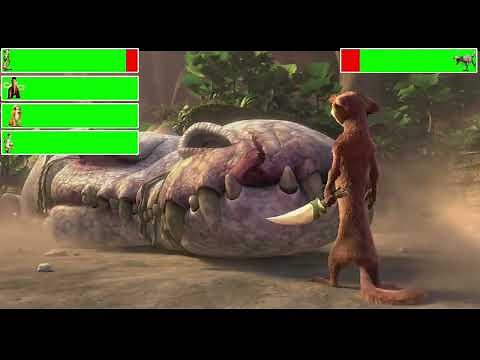 Animated Movie Villains Defeats and Deaths with healthbars (‪@kobewhitley‬'s Version)