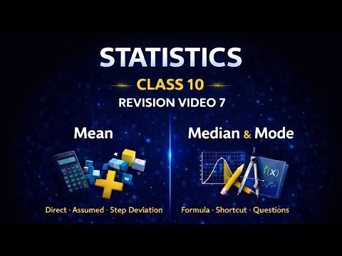 Statistics Class 10 | Full Chapter Revision 🔥 | Mean, Median & Mode | Tushar Chhabra