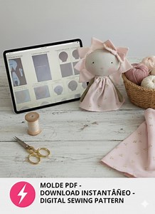 DOLL PATTERN PDF tutorial - Etsy Portugal