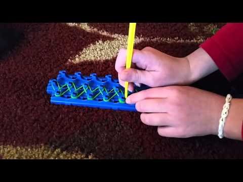 How to make a beginner crazy loom bracelet