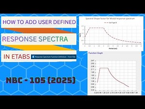 HOW TO ADD USER DEFINED RESPONSE SPECTRA for SOIL TYPE D as per NBC 105 - 2025 in ETABS