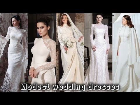 SIMPLE MODEST WEDDING DRESSES 2025
