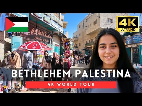 🇵🇸Bethlehem, Palestina Walking Tour - 4K Downtown tour｜Apr 2025