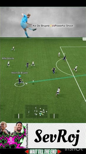 Kevin De Bruyne⚡️🥅Long Shoot Goal in efootball26mobile#ytshorts #pesmobiletop10goals #shorts