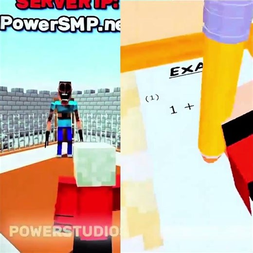 Math Exam Be like💀#minecraft #shorts #transition