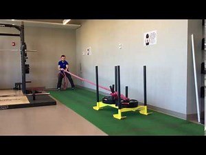 Sled Pull With Battle Ropes Exercise
