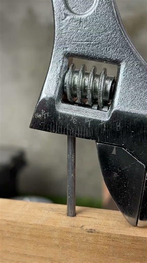 No hammer? An adjustable wrench does the jobSmart and simple#WoodworkingTip #ToolHack #Workshop